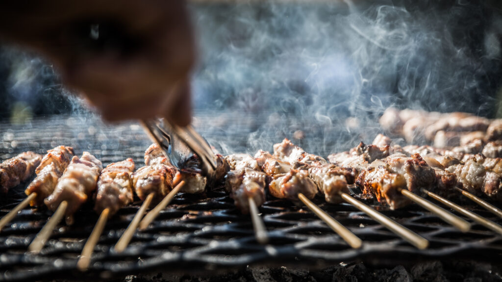 The Raidis Estate chargrill in action
